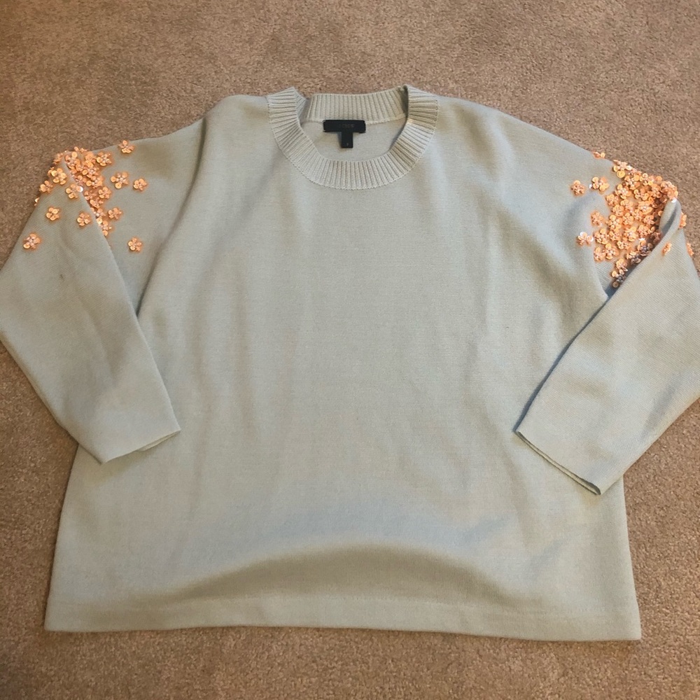 J Crew Embellished Sweater